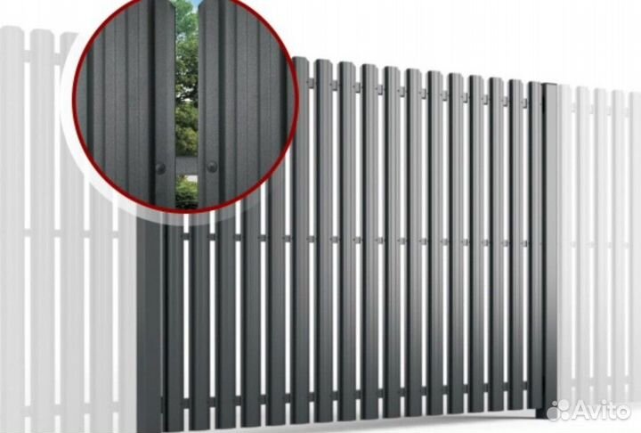 Шахматный штакетник