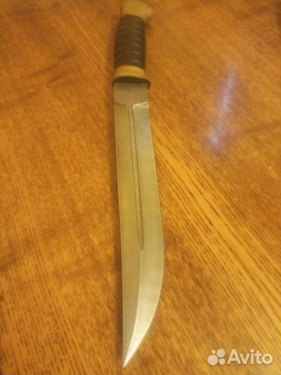 Казачий пластунский нож из дамасской стали