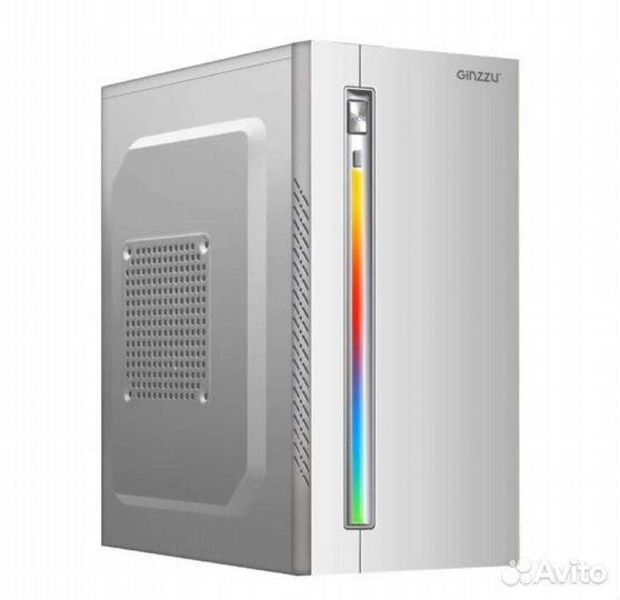 Корпус для компьютера Ginzzu D380 RGB White