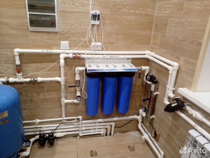 Монтаж систем водоочистки, отопления, водопровода