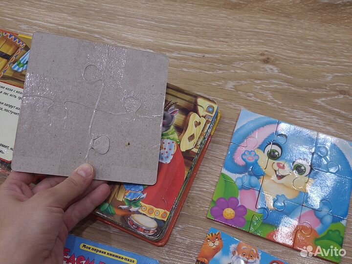 Книга пазл, мягкие пазлы для малышей