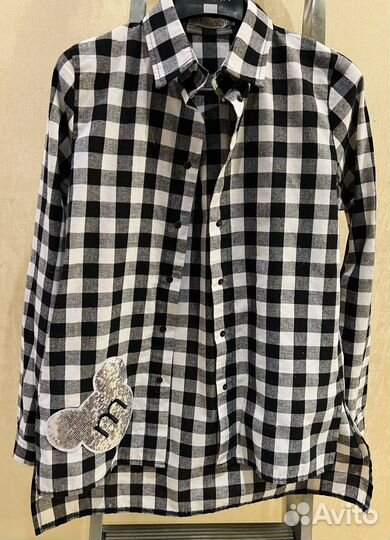 Рубашка в клетку на рост 146-152