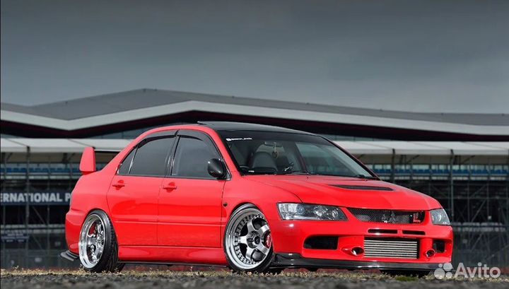 Губа MR на Mitsubishi Lancer evo 9