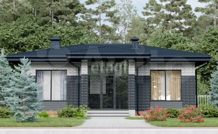 Дом 92,2 м² на участке 6 сот.