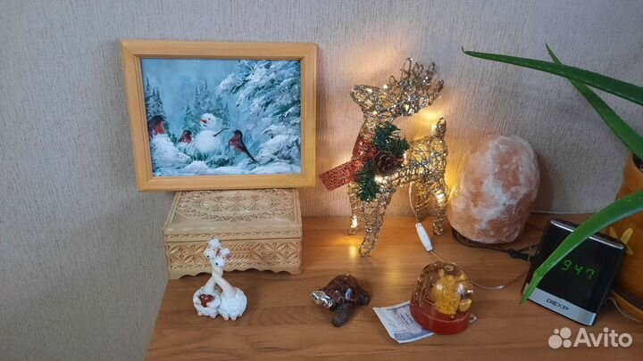 Картина маслом, зима,зимний пейзаж