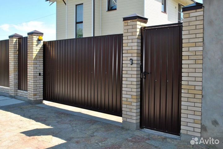 Откатные ворота под ключ