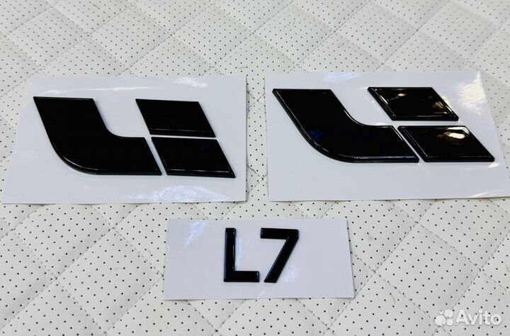 Комплект черных эмблем Lixiang Лисян L7