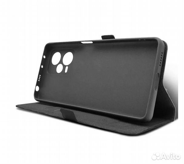 Чехол-книжка для Xiaomi Redmi Note 12 Pro+ черный