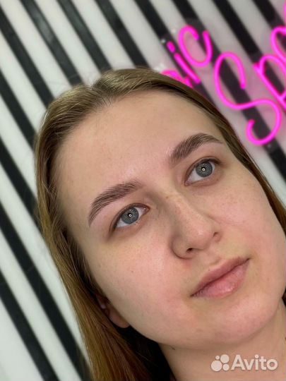 Окрашивание бровей, долговременная укладка бровей