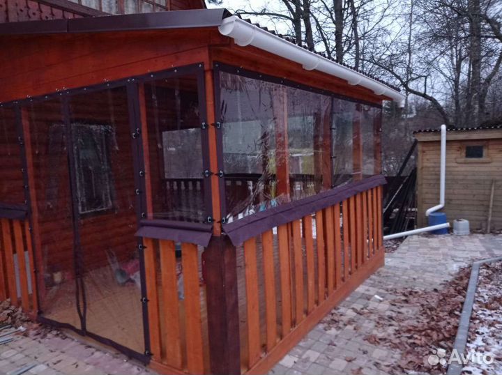 Окна мягкие на беседку