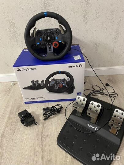Игровой руль logitech g29 с педалями и кпп