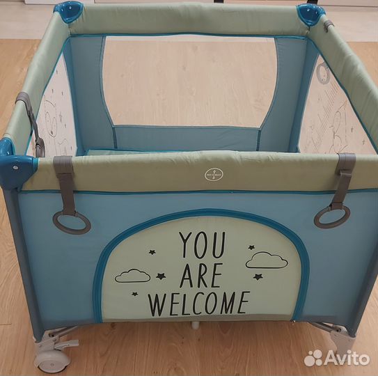 Детский квадратный манеж 90х90 AmaroBaby
