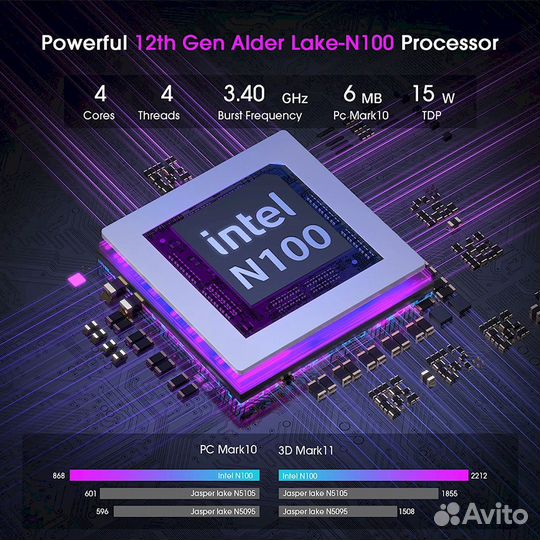 Новый Мини пк - гарантия год - 16 гб/512 гб