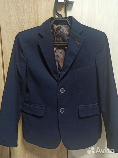 Школьный костюм для мальчика 134 синий