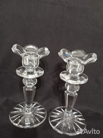 Подсвечники хрустальные СССР
