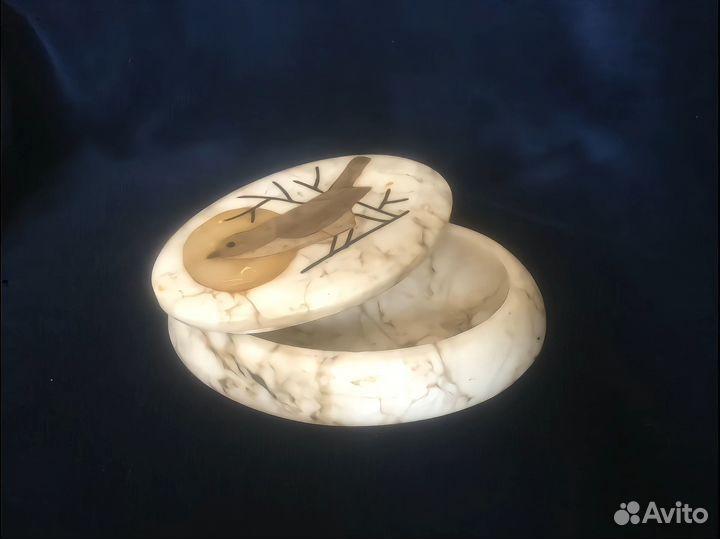 Мраморная винтажная шкатулка СССР
