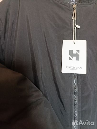 Бомбер утепленный новый 48