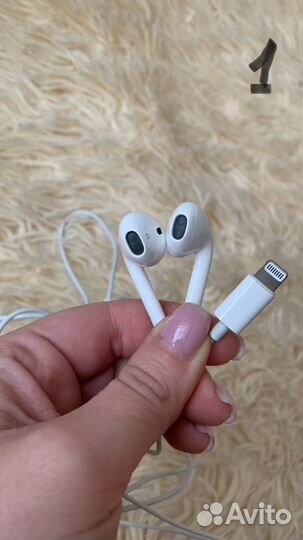 Наушники apple earpods lightning