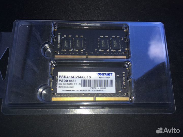 Patriot ddr4 2666MHz so-dimm - 2x 16gb