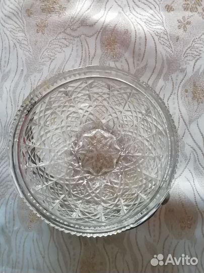 Хрустальная конфетница СССР