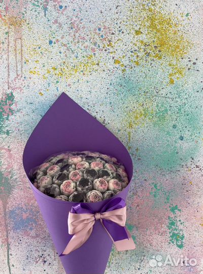 Шоколадные цветы на 8 марта