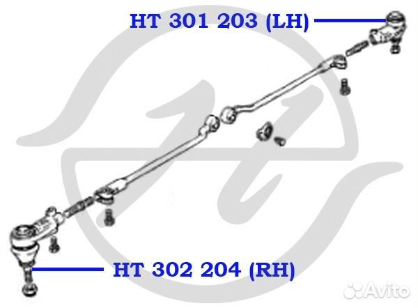 Наконечник рулевой тяги, правый