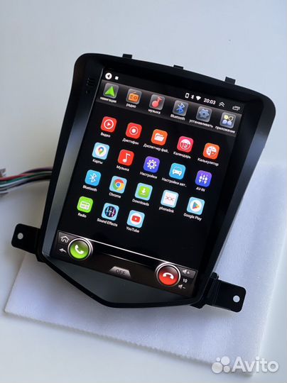 Магнитола Chevrolet Cruze 2009-2014 tesla Android