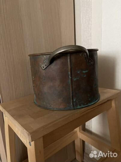 Старинная медная кастрюля 5.5л