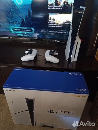 Sony playstation 5 slim 1tb+2геймпада
