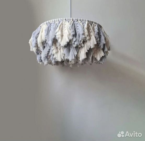 Люстра макраме сканди