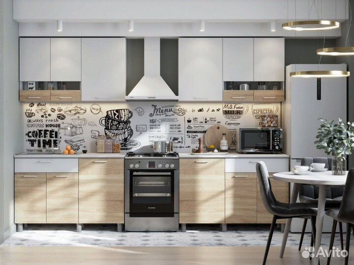 Кухонный гарнитур 1200 Белый / Дуб Сонома