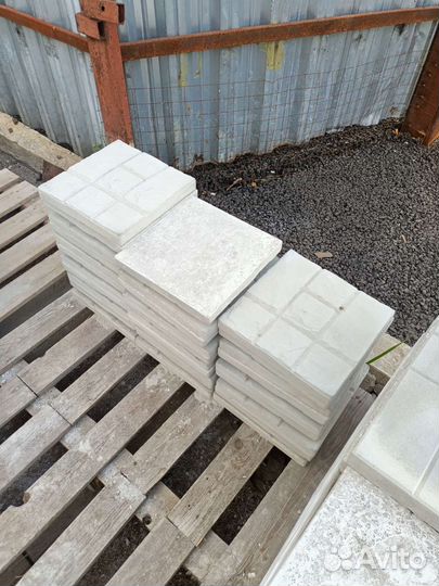 Тротуарная плитка укладка 400х400х50 300х3000х30