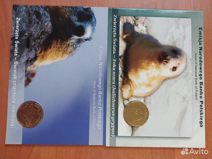 Монеты красная книга Польши (набор)