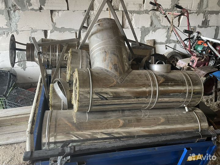 Дымоход сэндвич 150х250 нержавейка