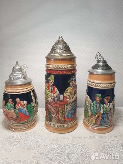 Кружки пивные. Кобальт. Керамика. Германия