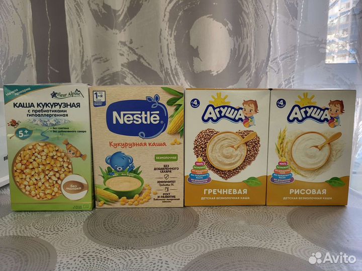 Детские каши безмолочные