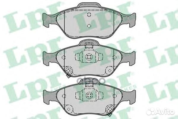 Колодки тормозные toyota yaris 1.0-1.4 06- пере