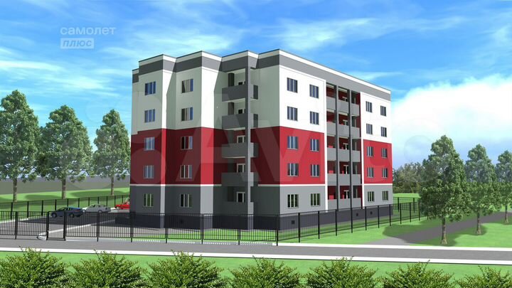 2-к. квартира, 70,8 м², 2/5 эт.