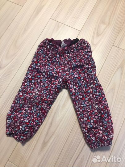 Нарядные штанишки на девочку 86р