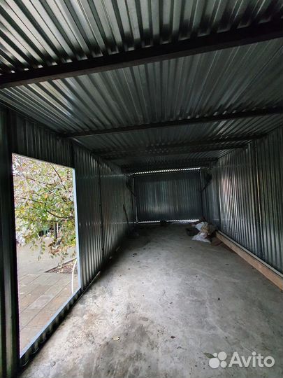 Гараж Хозблок из волнового профиля