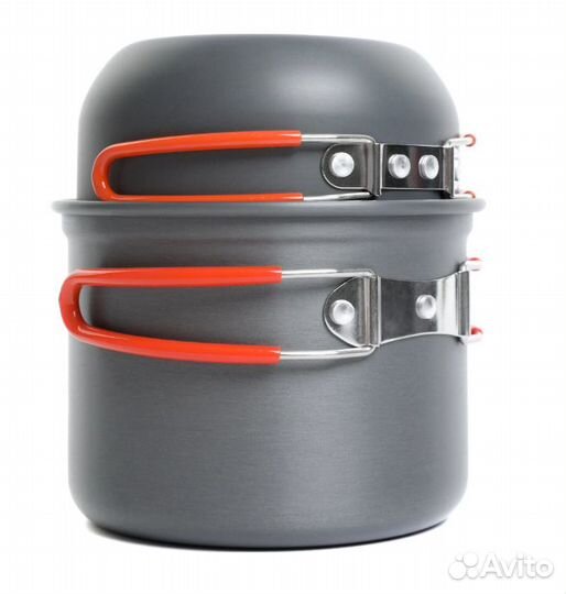 Набор котелков с крышками сковородками Tramp