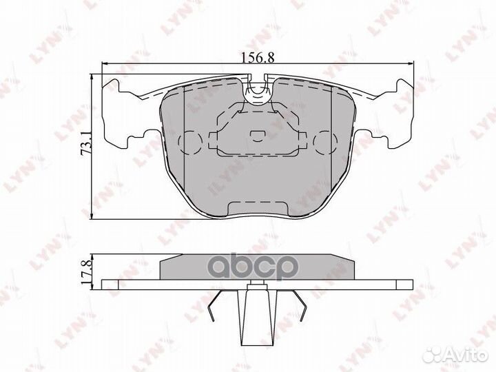 Колодки тормозные дисковые перед BD1401 LYN