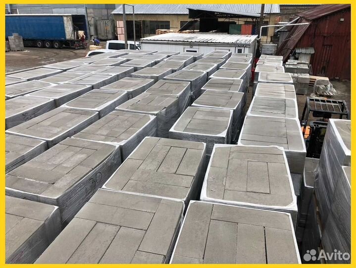 Керамзитобетонный блок полнотелый