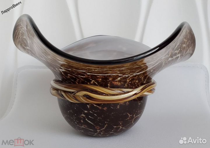 Ваза Шляпа муранское стекло Италия ручная работа