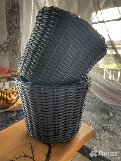 Кашпо из ротанга