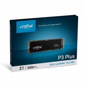 SSD crucial P3 Plus 2TB nvme M.2, Новый