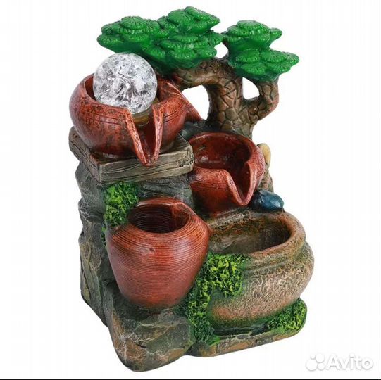 Скандинавские настольный фонтан с подсветкой