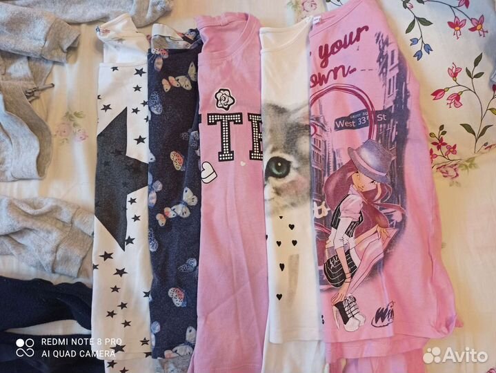 Вещи для девочки пакетом 116-128