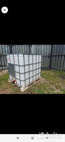 Емкость кубовая пластиковая б/у