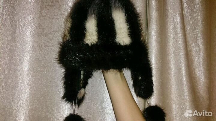 Новая зимняя и норковая шапка